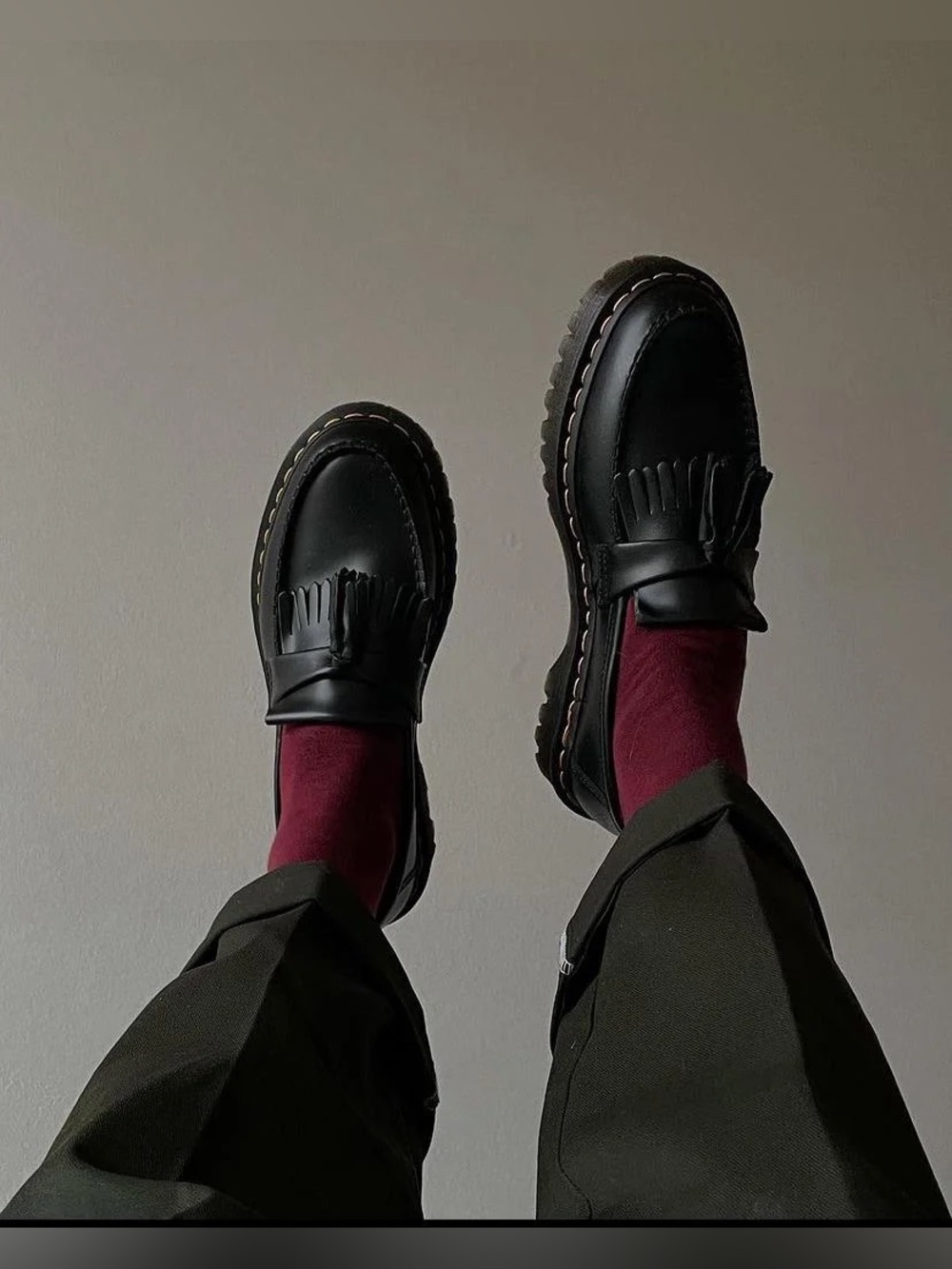 Dr. Martens Adrian Smooth Vegan Leather Tassel Loafers black doc